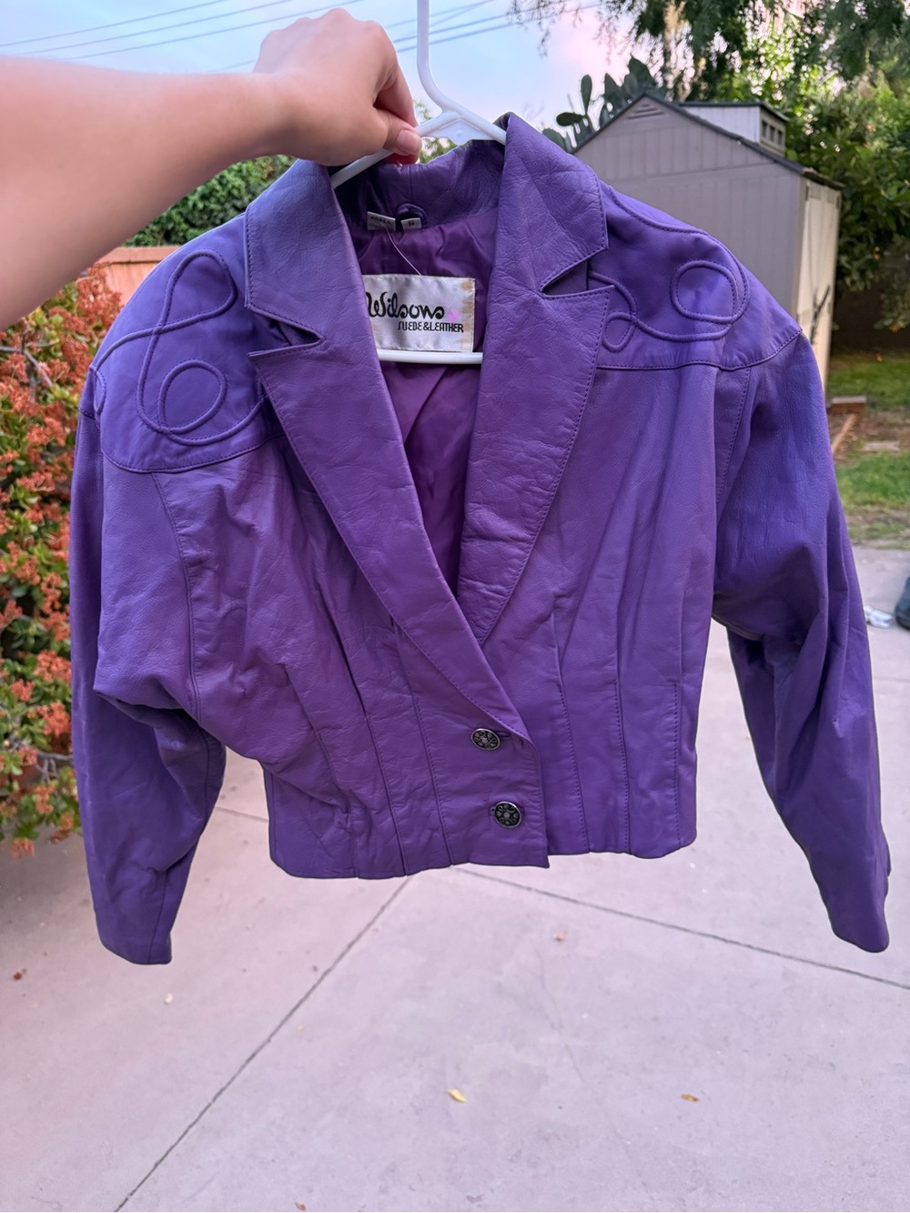 Vintage 80s Wilson’s Leather Bomber Blazer Jacket size S